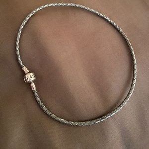 Authentic Pandora Barrel Clasp Wrap Bracelet